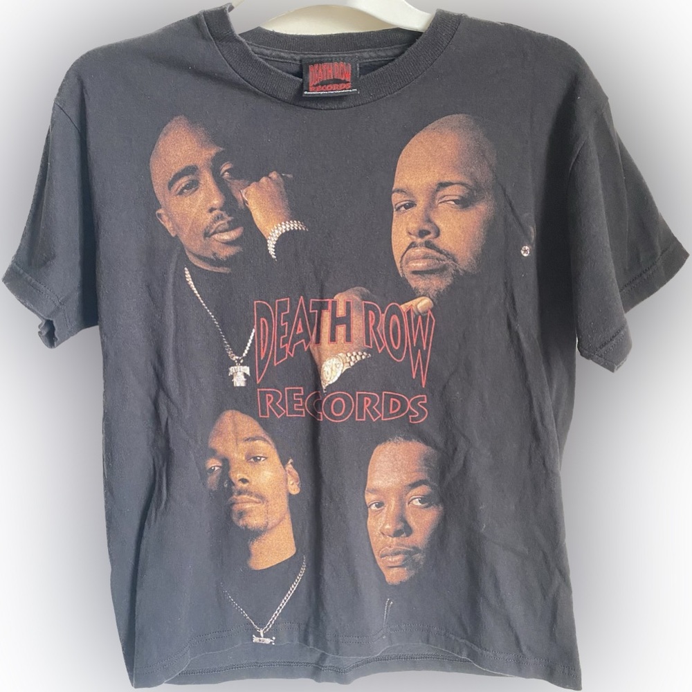 RARE Vintage Death Row Records tee Snoop Dogg Dr. Dre Tupac Suge Knight Size XS
